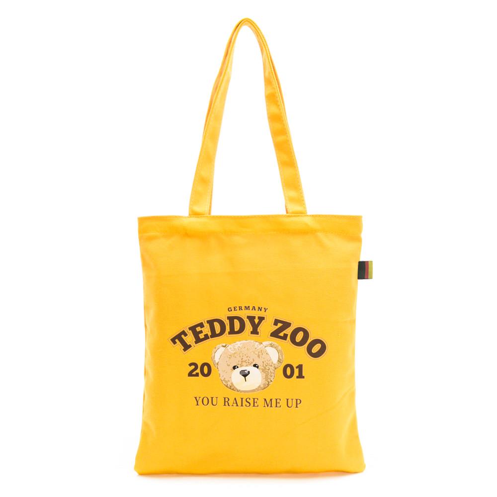 TEDDY ZOO 天然全棉純色Friendly帆布袋-黃色(TZB107)