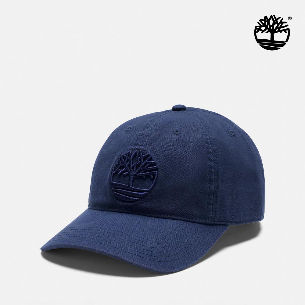 Timberland 中性深藍色刺繡LOGO棒球帽|A66BA451