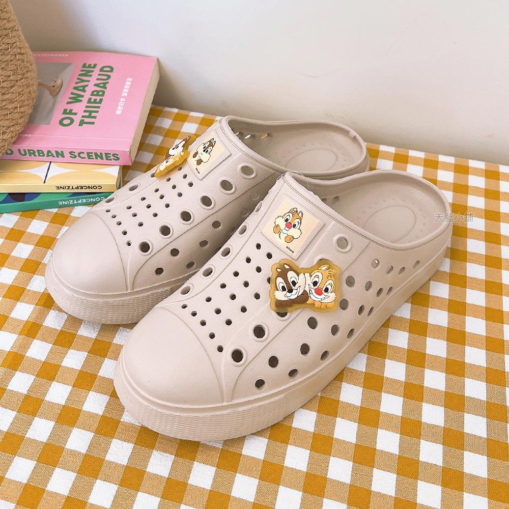 天藍小舖-迪士尼奇奇蒂蒂厚底穆勒便鞋-單1款-$490【A27270482】