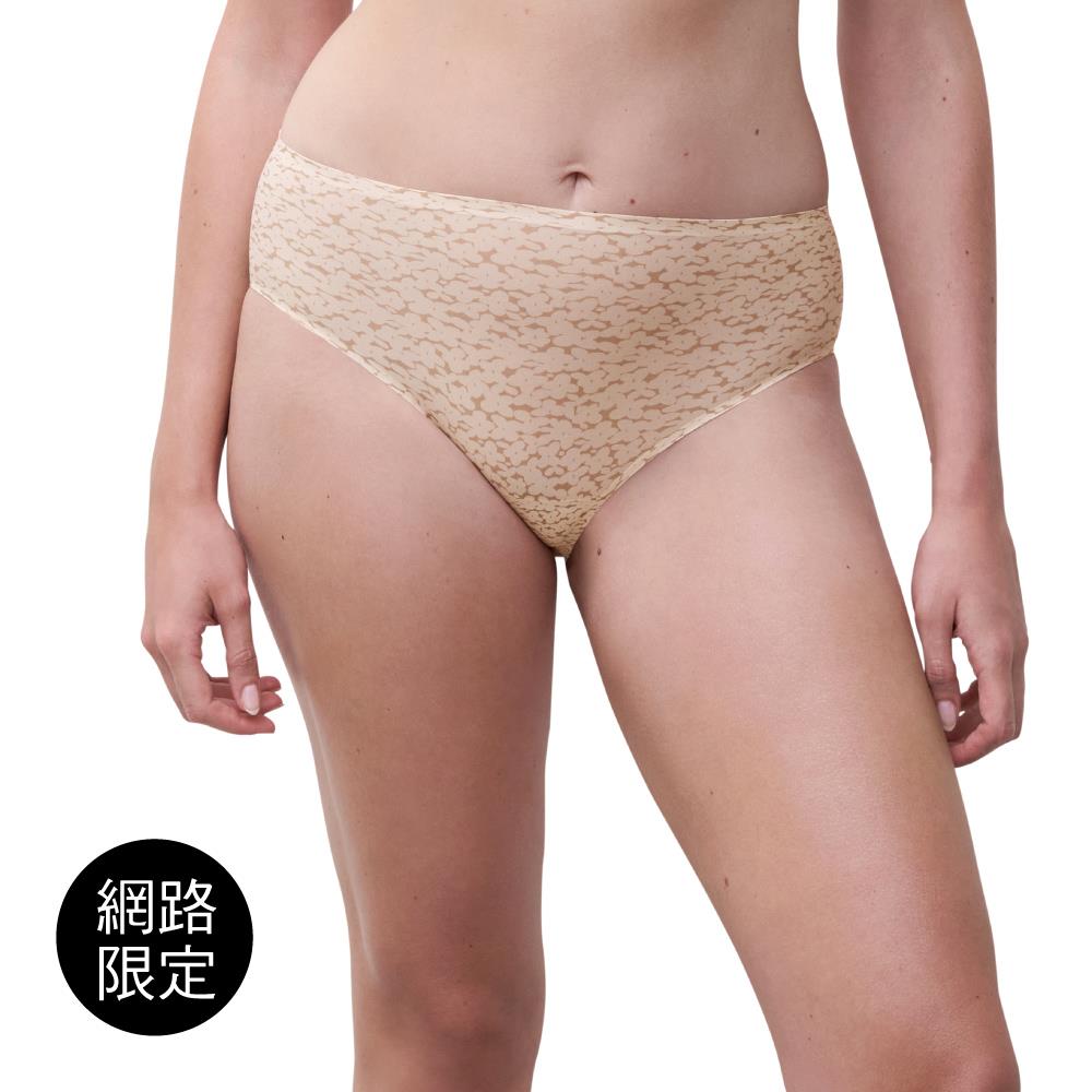 【Chantelle Lab】透氣涼感無痕四角內褲>花卉粉膚(11D40_A88)【Soft Stretch】
