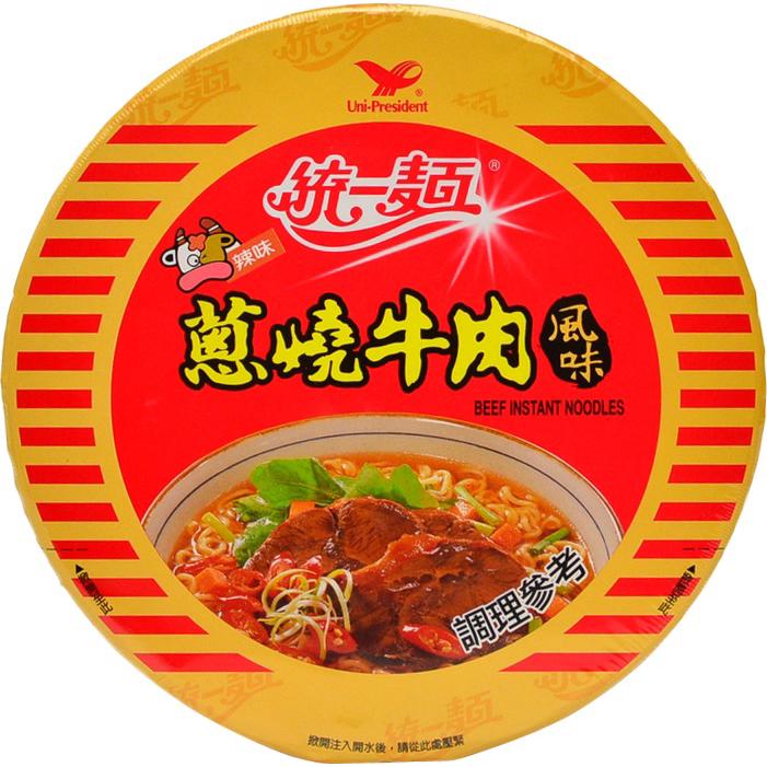 【統一】箱)統一箱蔥燒牛肉風味麵(碗)(90gx12碗/箱)
