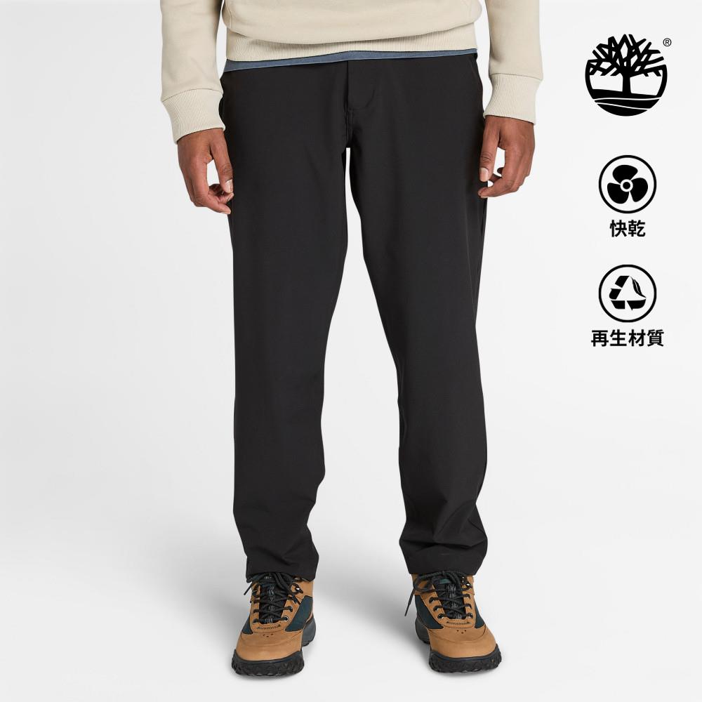 Timberland 男款黑色快乾彈性長褲|A2QCS001