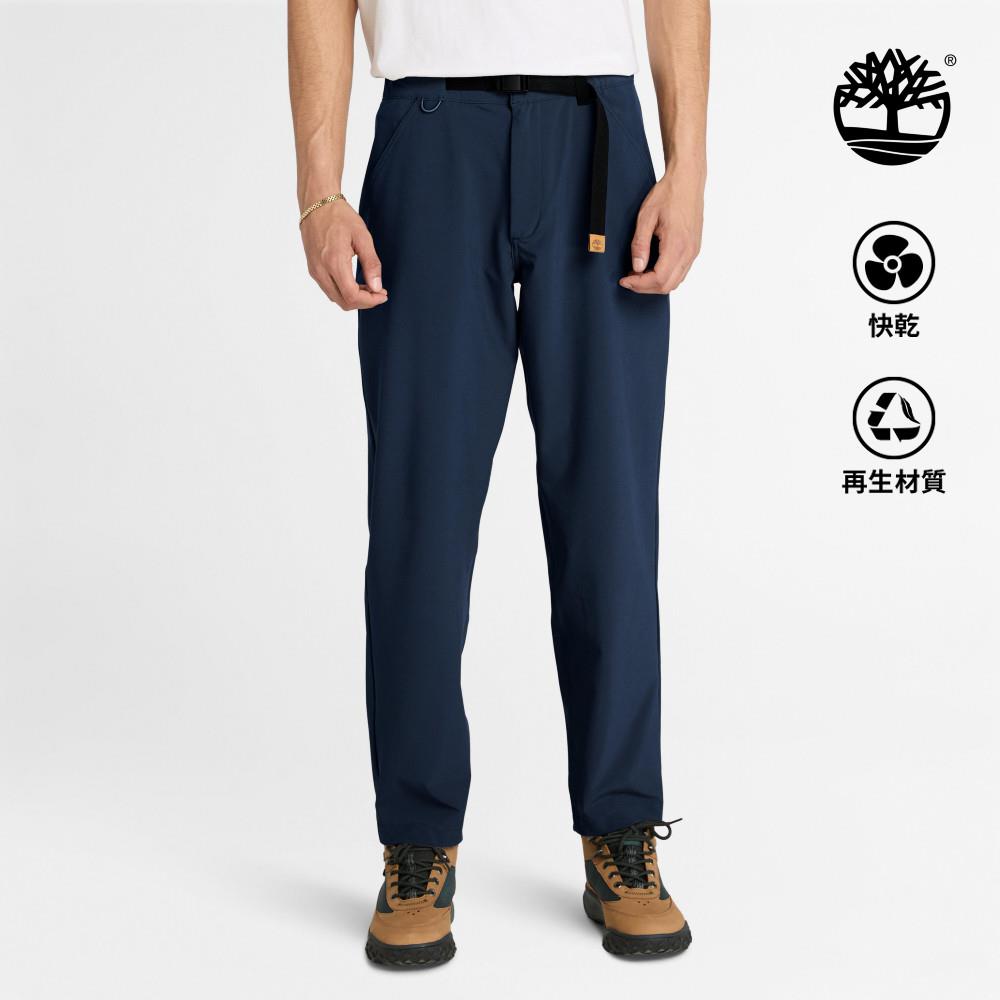 Timberland 男款深寶石藍快乾彈性長褲|A2QCS433