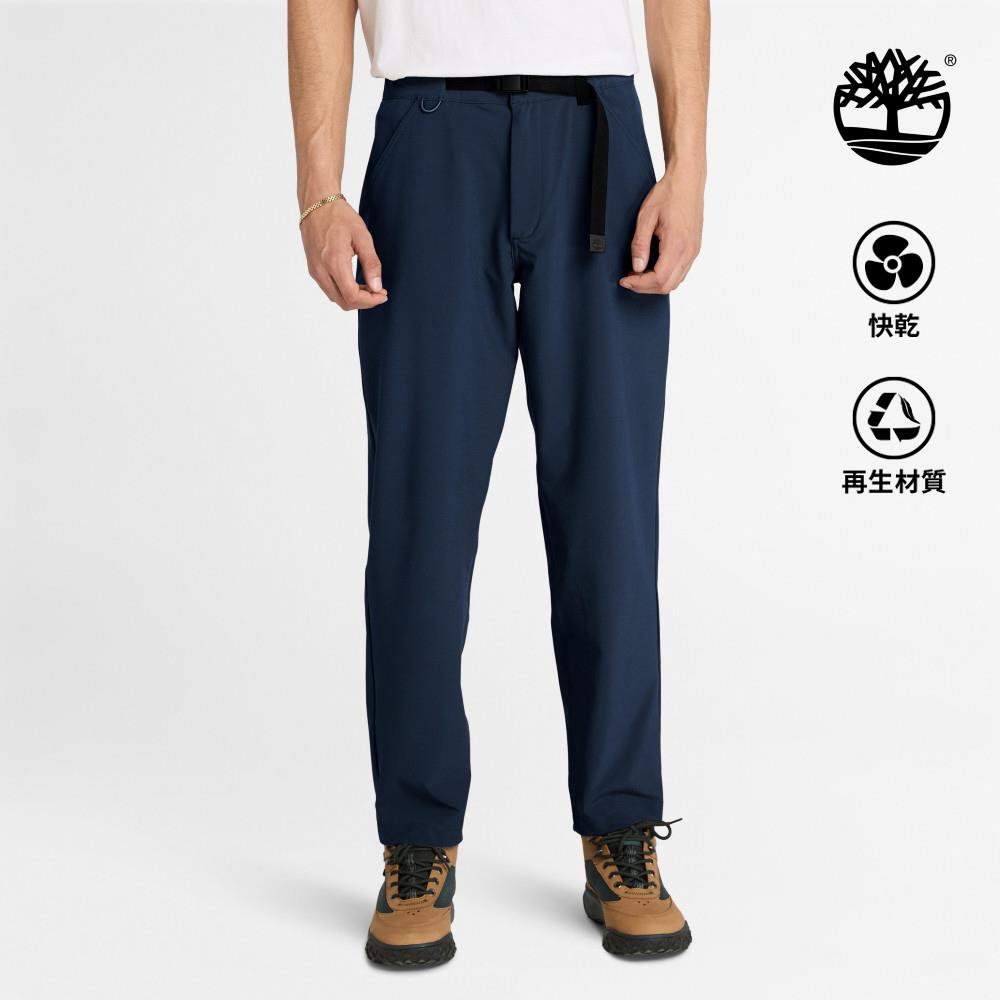 Timberland 男款深寶石藍快乾彈性長褲|A2QCS433