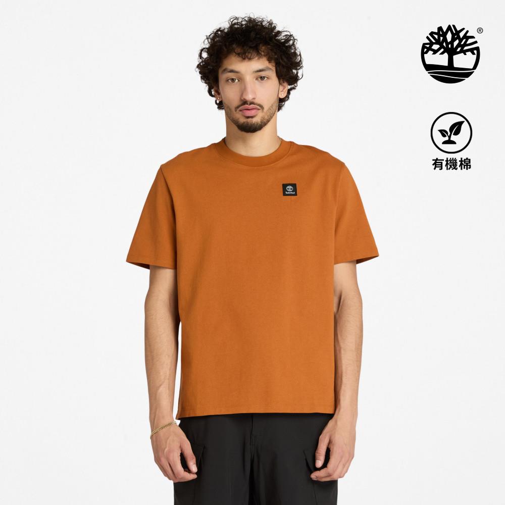 Timberland 男款亮棕色徽章LOGO短袖T恤|A42P5C39