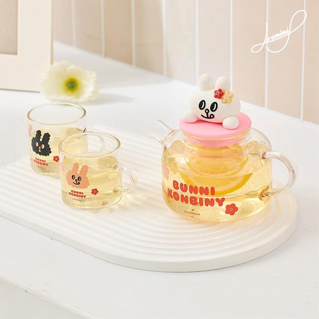 【兔子便利商店】泡茶組(2杯1壺)(Bunni Konbiny泡茶組(2杯1壺))