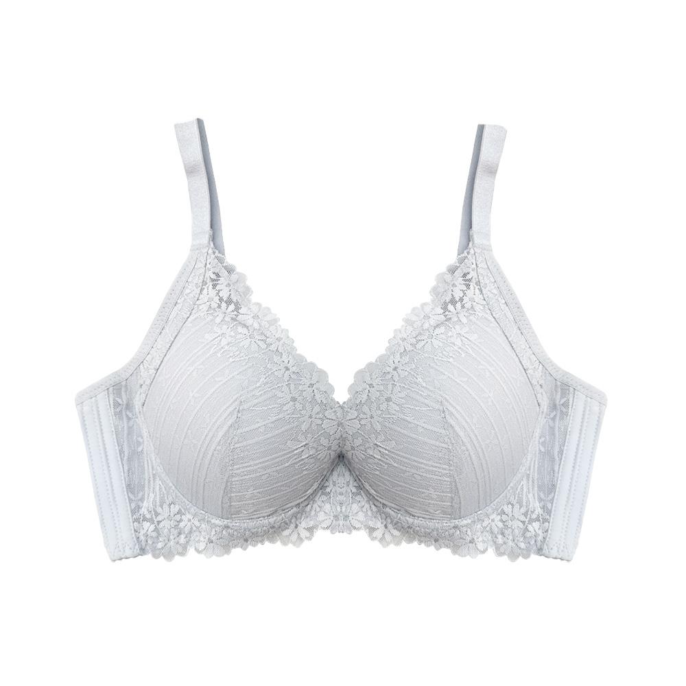 AYI內衣 Daisy小雛菊 雲朵棉軟鋼圈款 32A-38C / 冰灰色