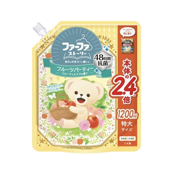 【日本FaFa】熊寶貝繪本系列 柔軟精補充包
