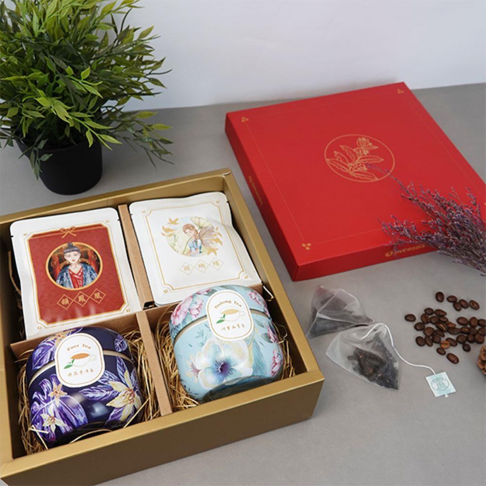 【穎可達】日穎鳳茶(耳掛咖啡10g*12包；茶葉3g*6包*2組)