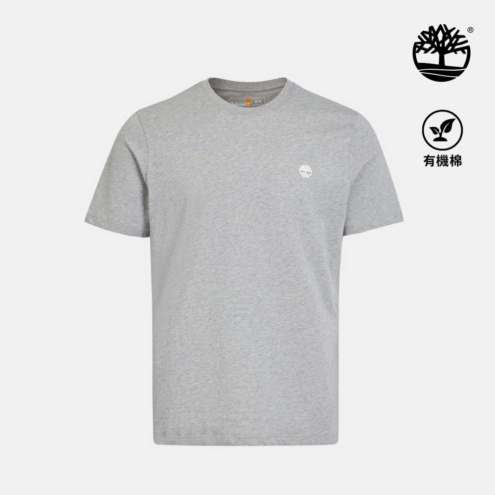 Timberland 男款灰色休閒短袖T恤|A6DKUV91