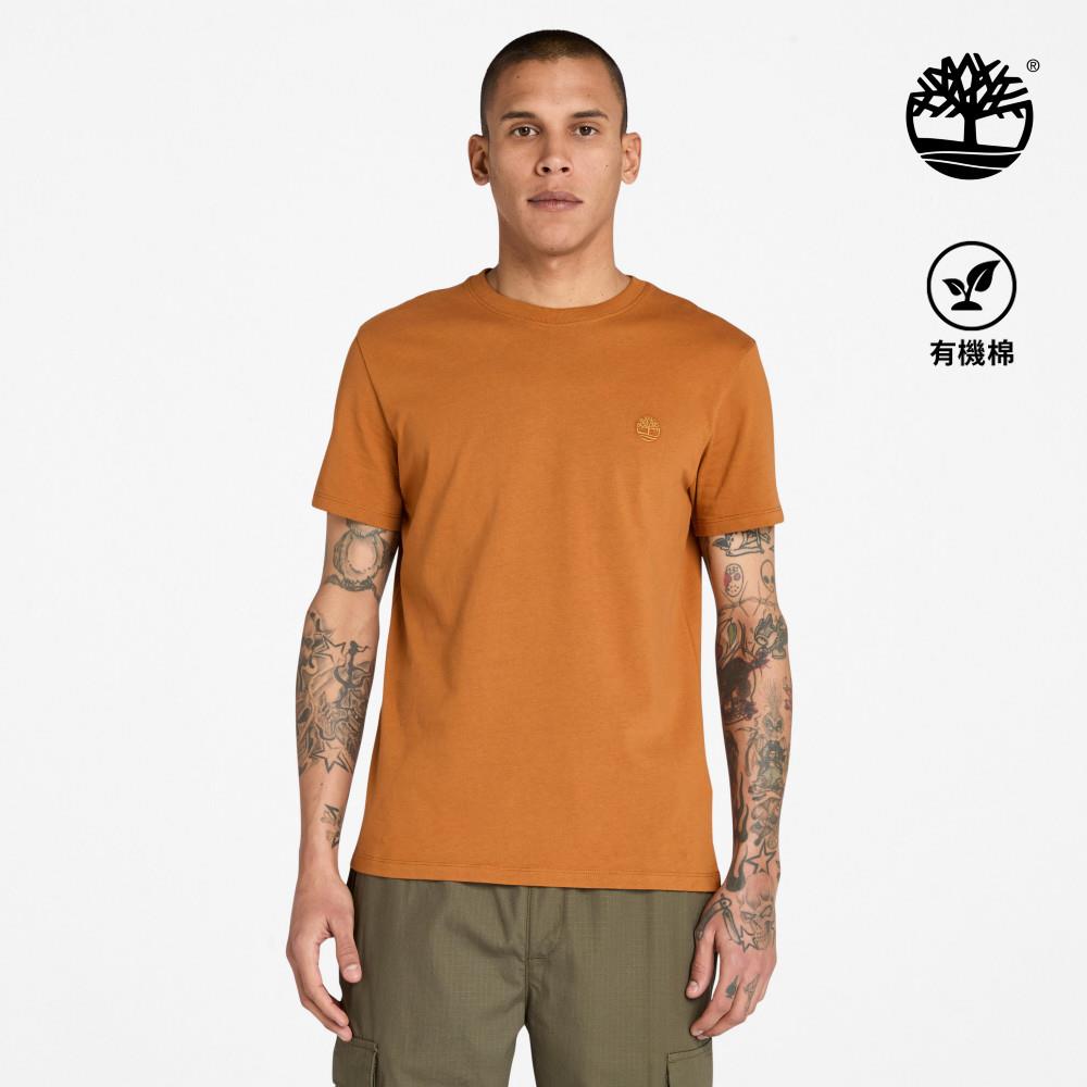 Timberland 男款亮棕色休閒短袖T恤|A2EKJC39