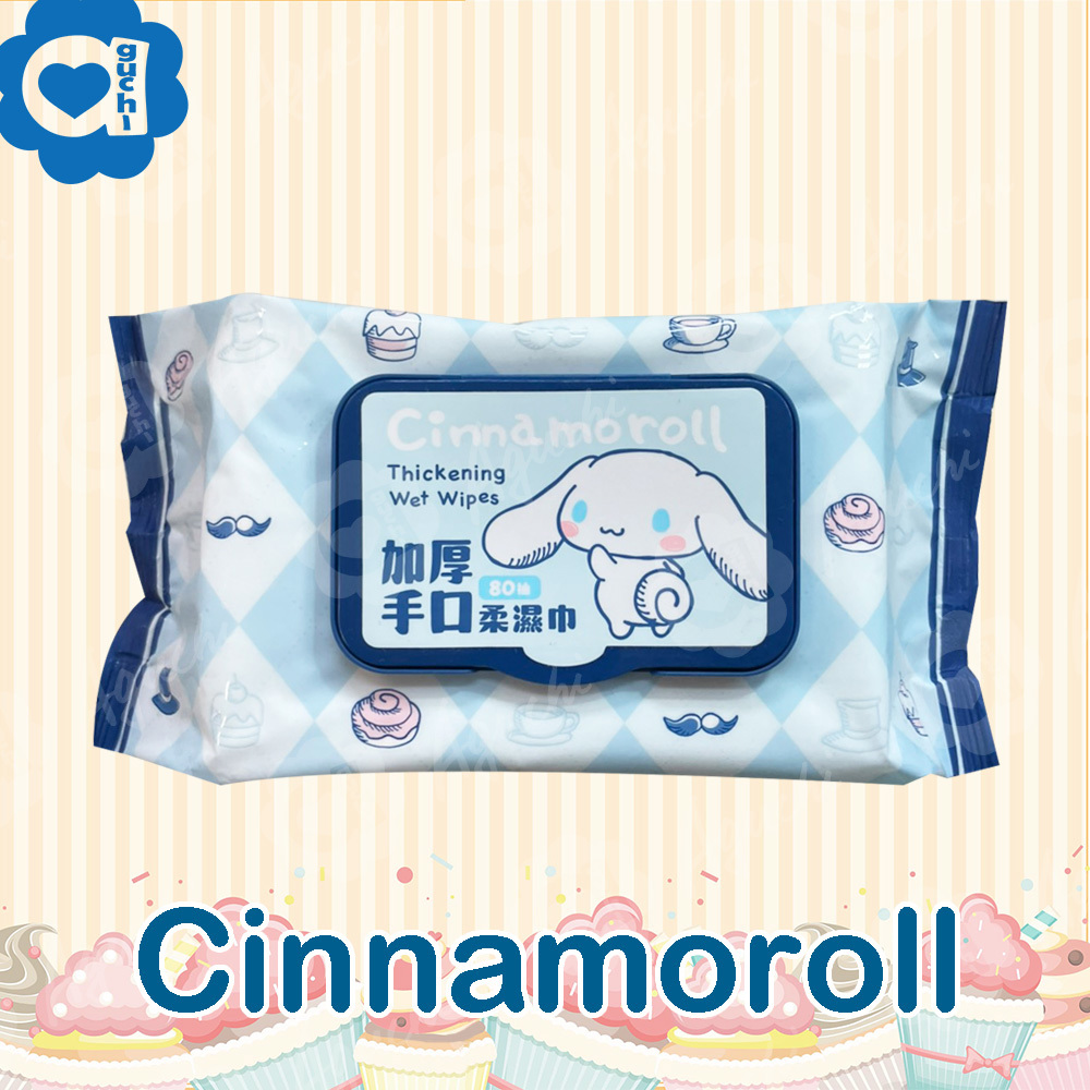 【大耳狗】加厚手口柔濕巾(80抽(加蓋)/包)