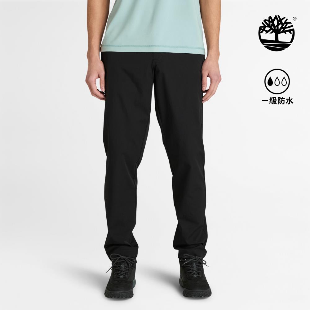 Timberland 男款黑色防潑水休閒長褲|A42R1001