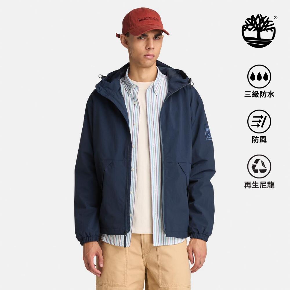 【網路限定】Timberland 男款深寶石藍Winnick防水外套|A69PU433