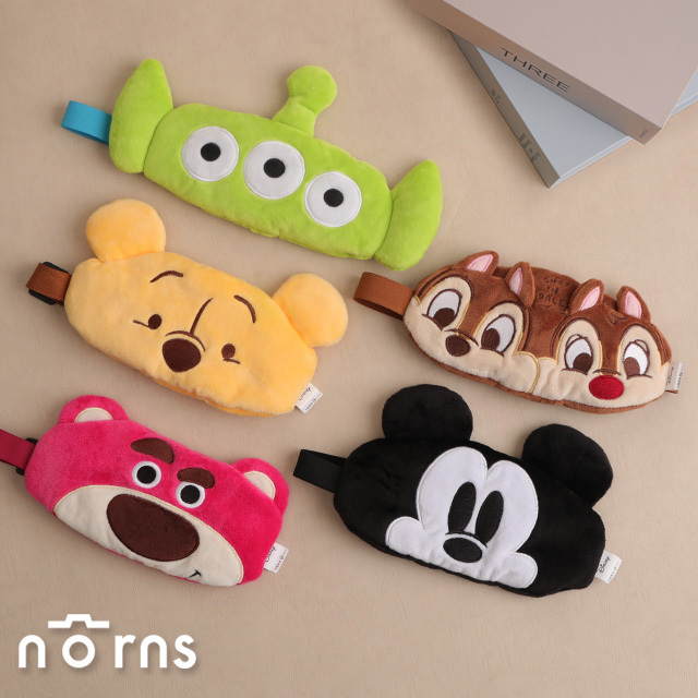 ★8/1-8/17  APP獨賣88折★ 迪士尼絨毛立體眼罩Norns Disney米奇 小熊維尼 奇奇蒂蒂 三眼怪 熊抱哥 旅行周邊遮光好眠眼罩