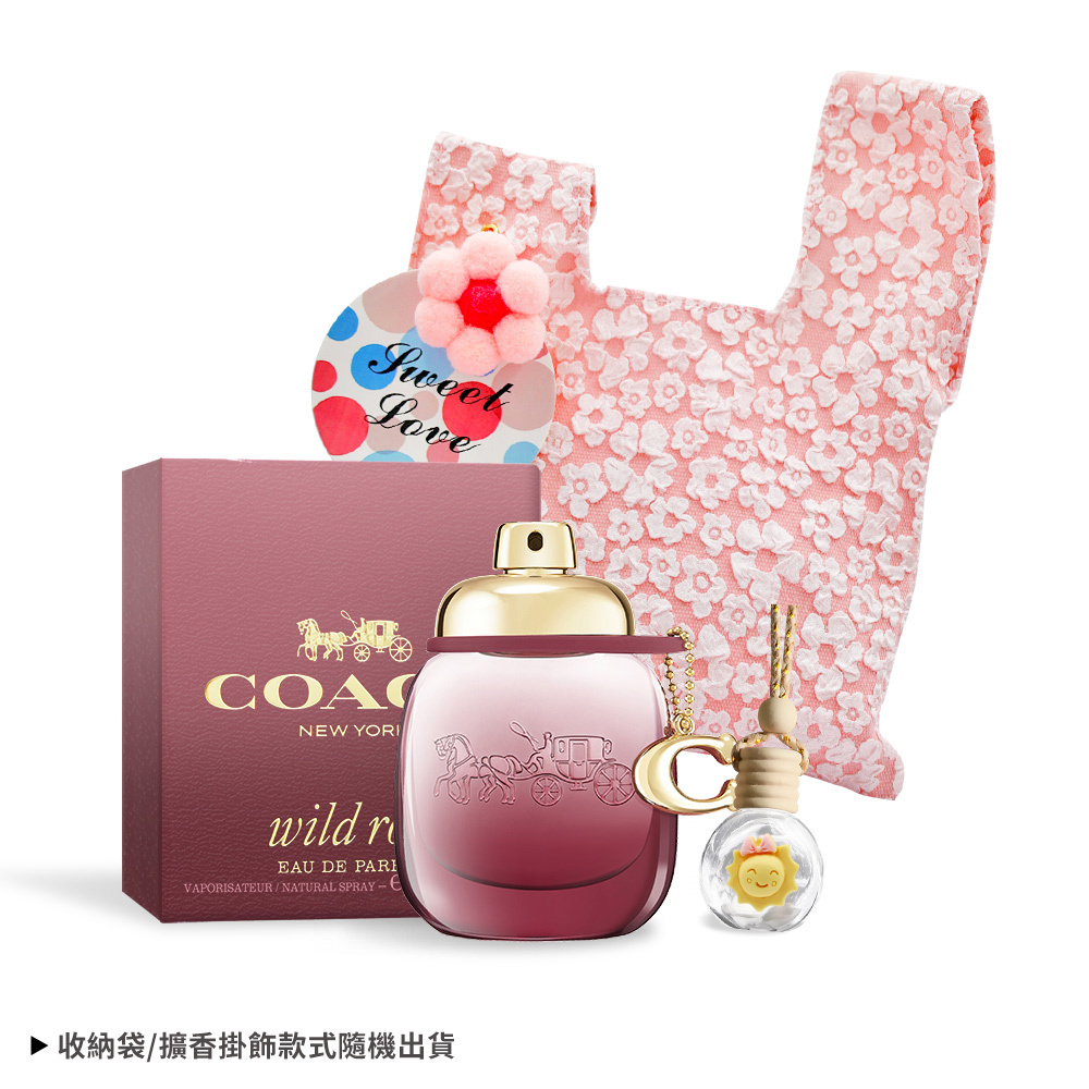 【COACH】曠野玫瑰淡香精-專櫃公司貨(30ml/贈擴香掛飾 收納袋)