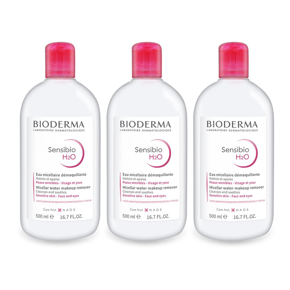 【BIODERMA】舒敏高效潔膚液國際航空版(3入組/500ml)