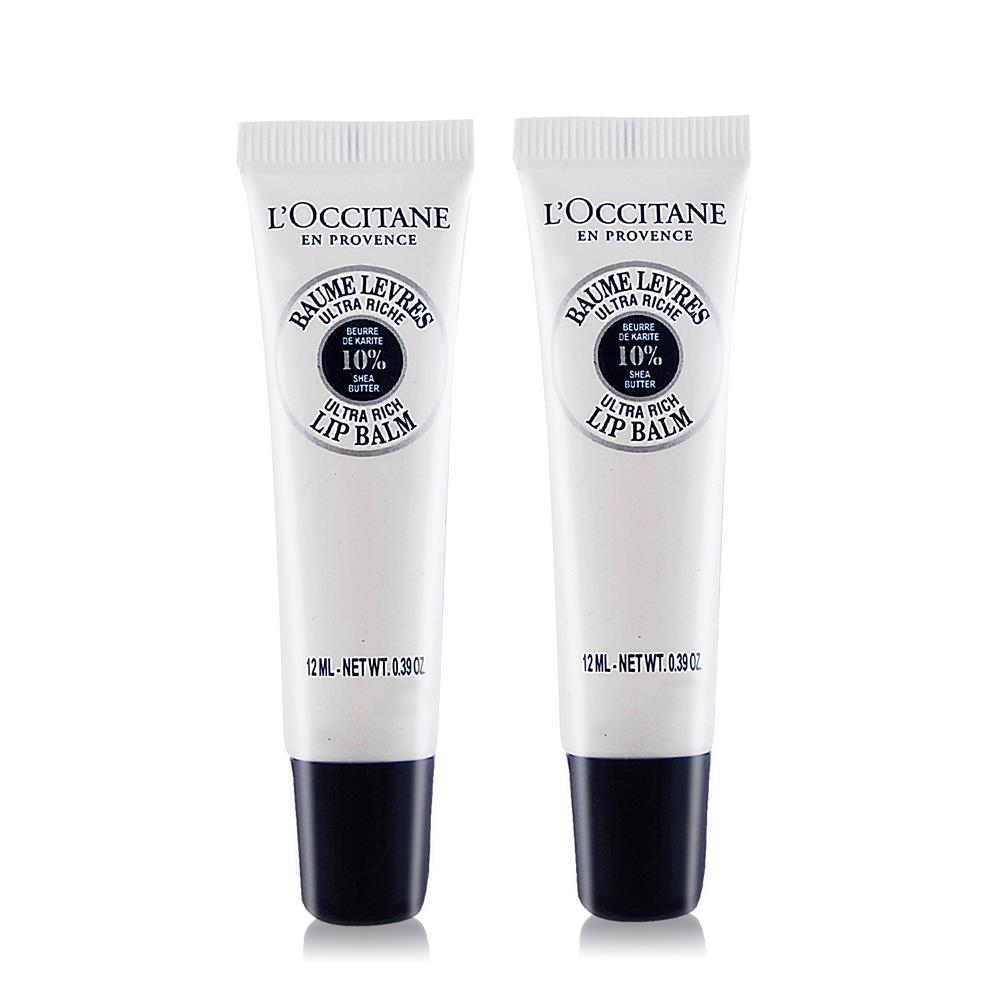 【LOCCITANE】乳油木保濕護唇膏-專櫃公司貨(2入組/12ml(新版))