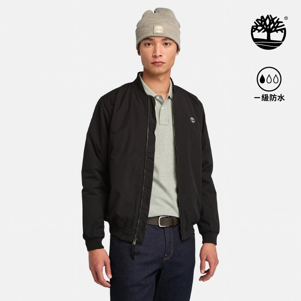 Timberland 男款黑色防潑水飛行外套|A5M9T001