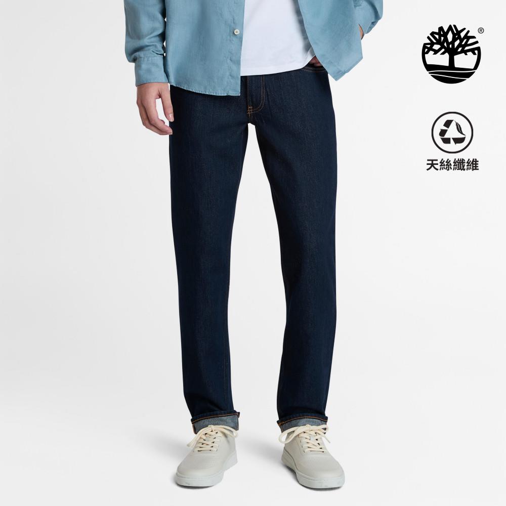 Timberland 男款藍色天絲™合身牛仔褲|A6GKKH87