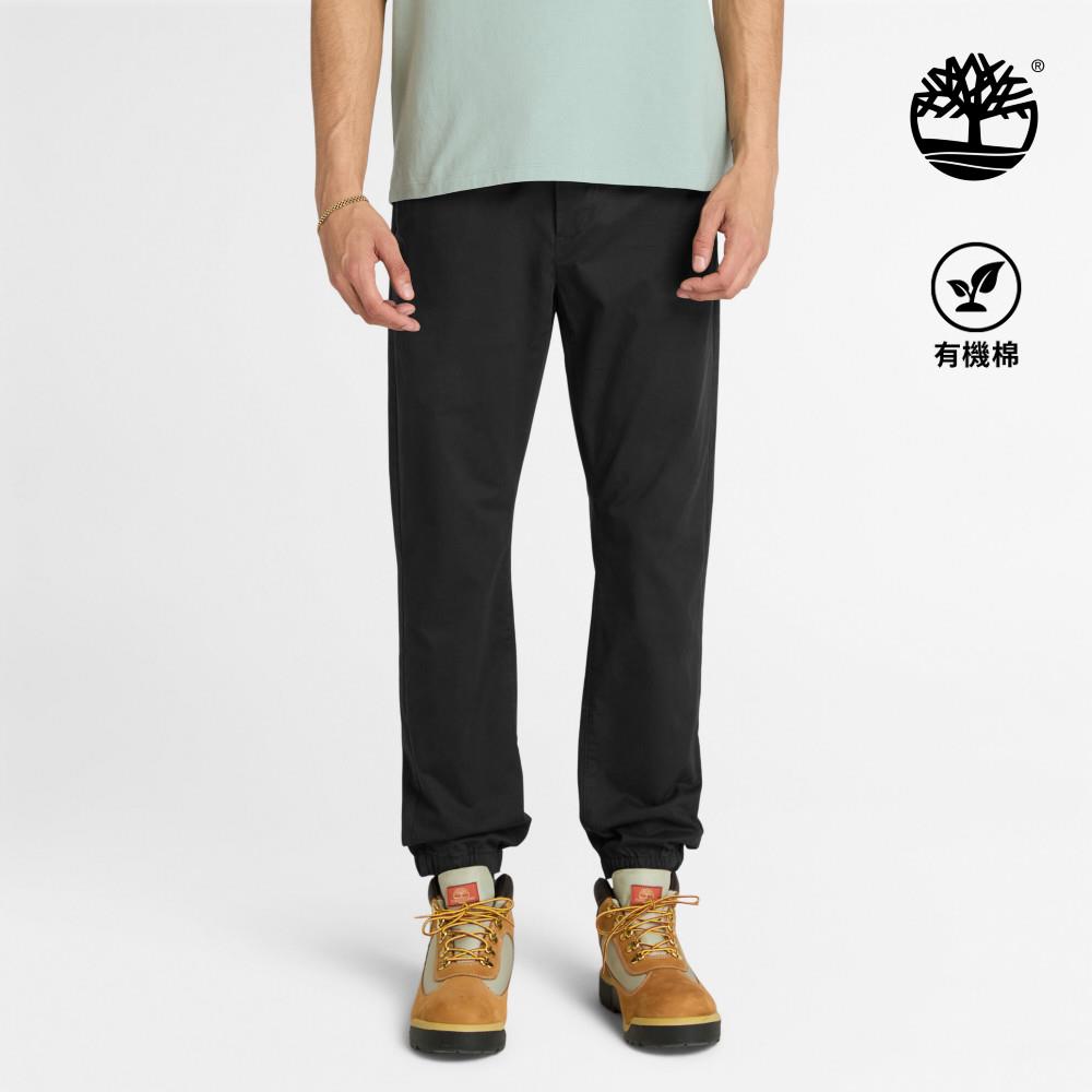 Timberland 男款黑色棉質休閒長褲|A27BF001