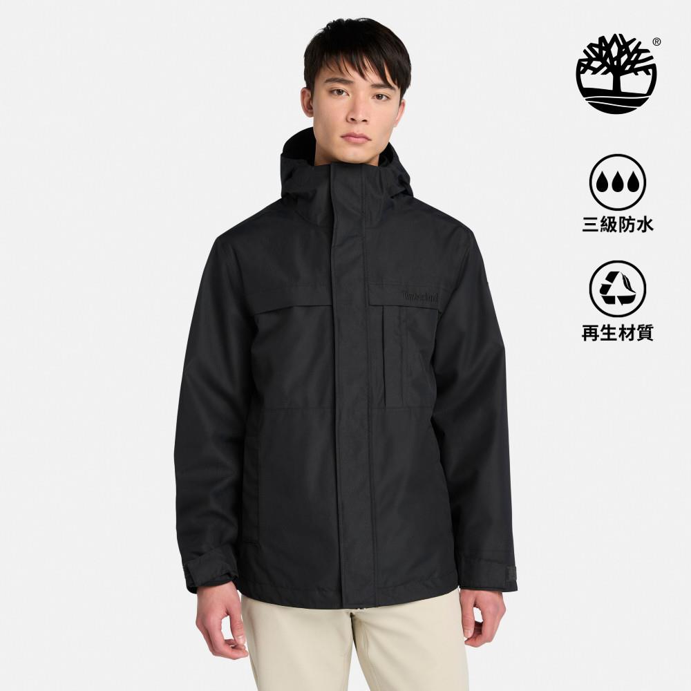 Timberland 男款黑色Benton三合一防水外套|A6NG5001