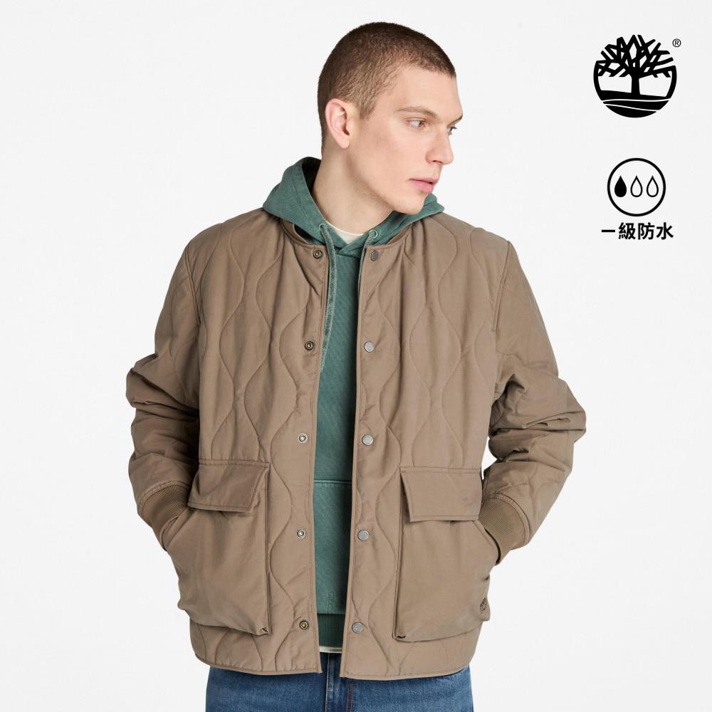 Timberland 男款咖啡色絎縫外套|A6N3YBK0