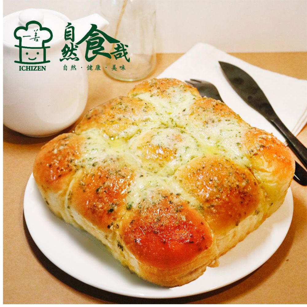 【自然食哉】經典香蒜九宮格麵包(400g/盒)