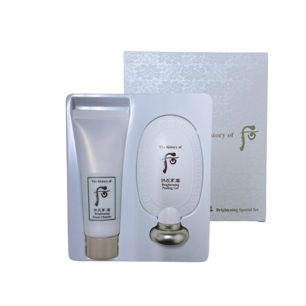 【WHOO】拱辰享雪白透亮潔面凝膠套組(凝膠100ml 潔顏乳100m/組)