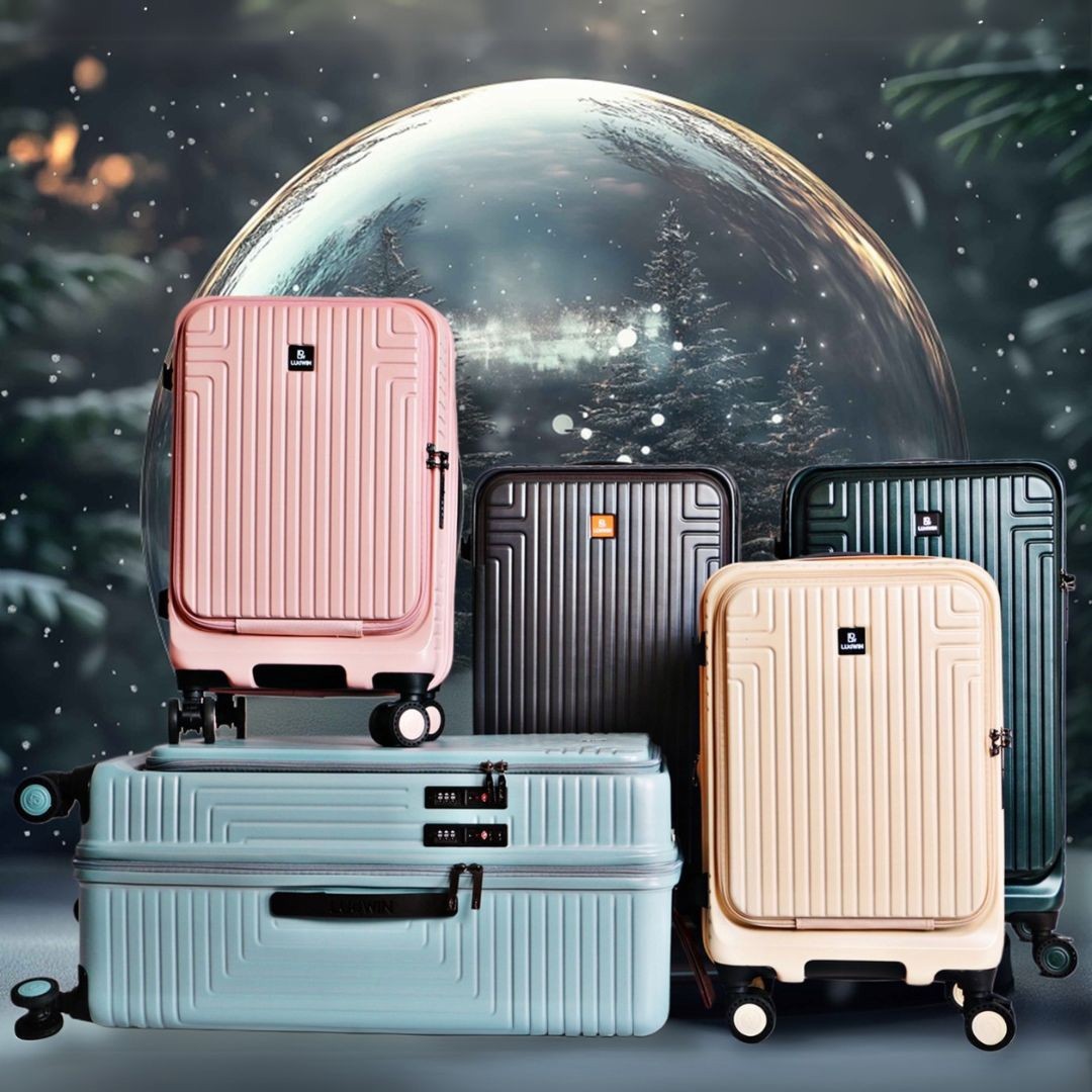 【20吋】LUDWIN路德威銀河胖胖前開式行李箱 行李箱 前開式 多功能行李箱 前開式行李箱 防爆拉鍊