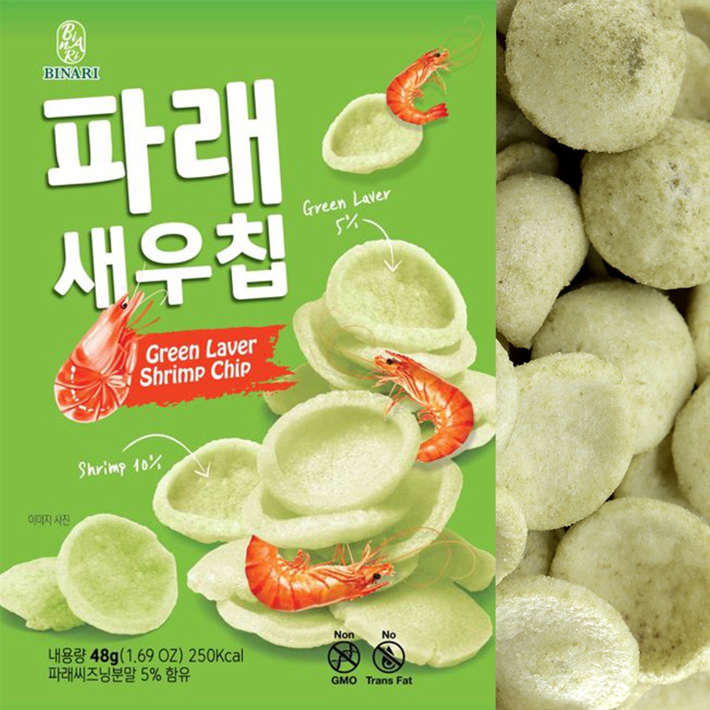 【BINARI 】青海苔蝦味餅(48g/包)