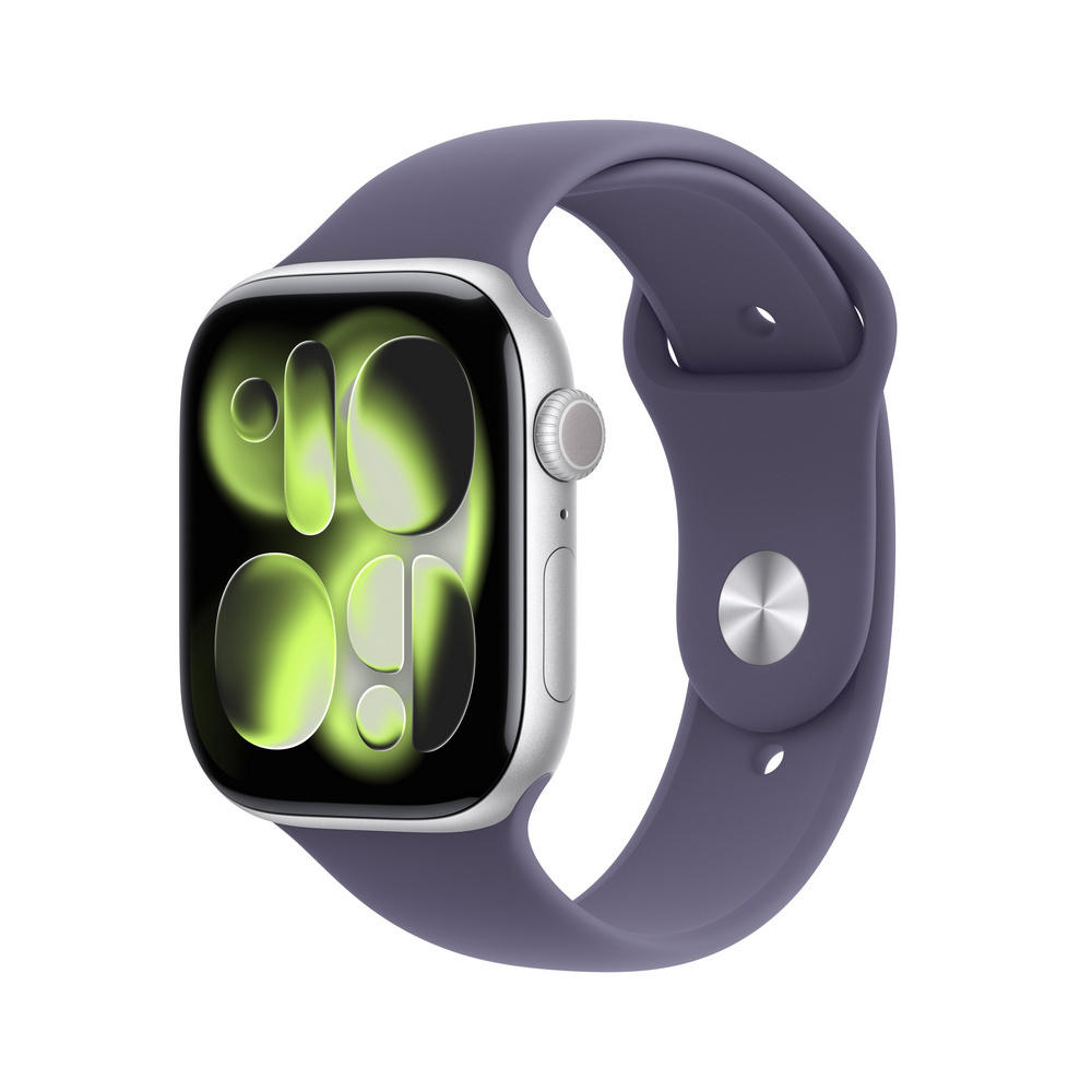 【Apple】蘋果手錶11銀色鋁-46