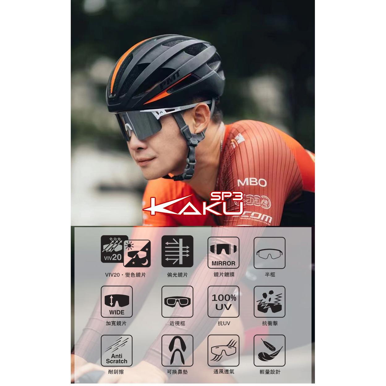 【Altalist】KAKU SP3偏光半框運動眼鏡