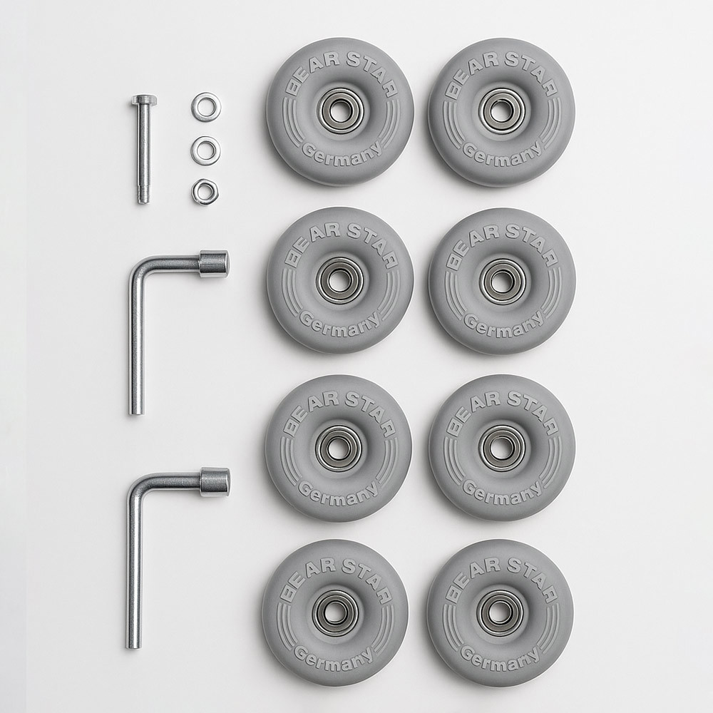 【ELLE】變輪箱系列全輪禮盒組-灰 工具(A01EL3307-09)