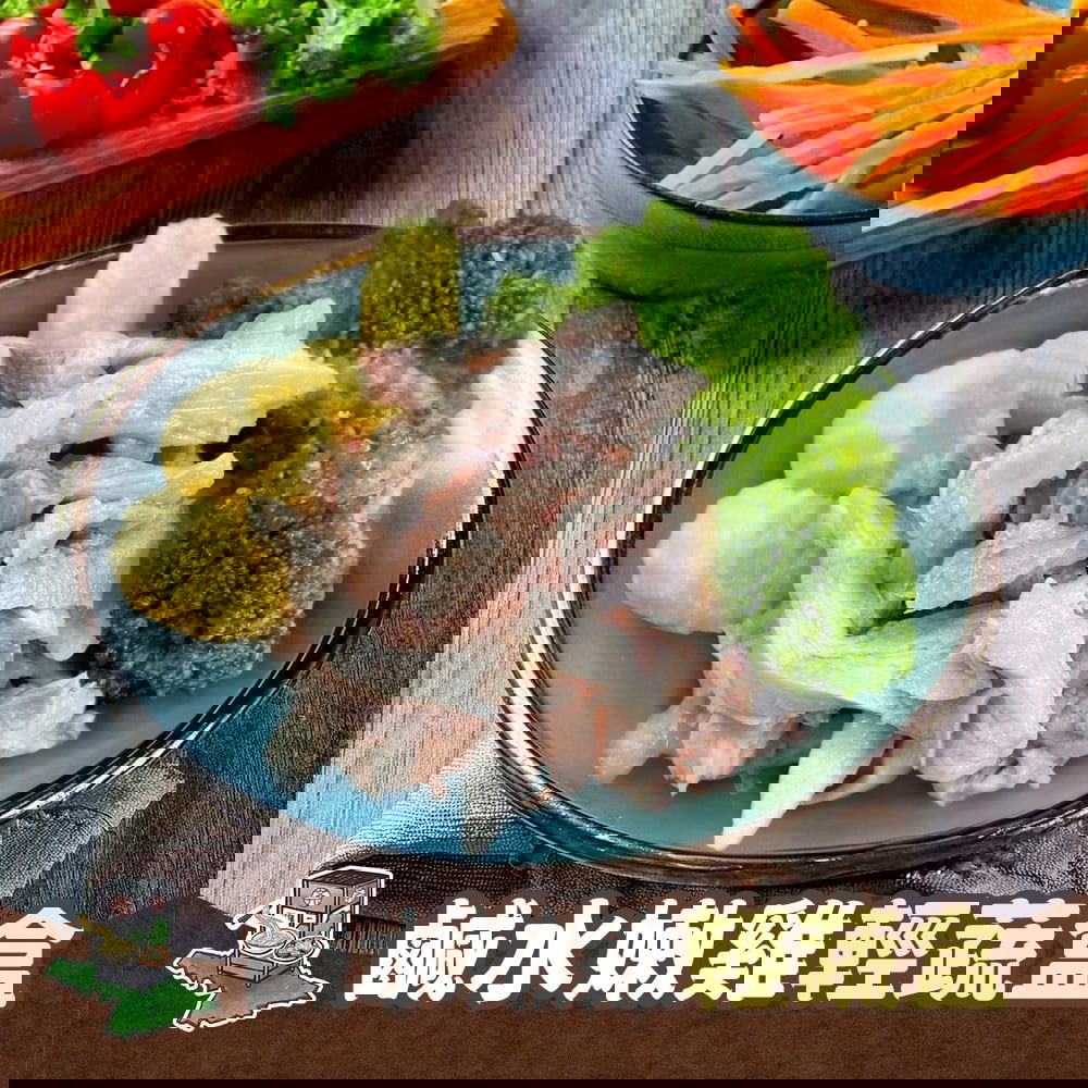 【文元街】鹹水嫩雞輕蔬盒(200g±20g/盒)