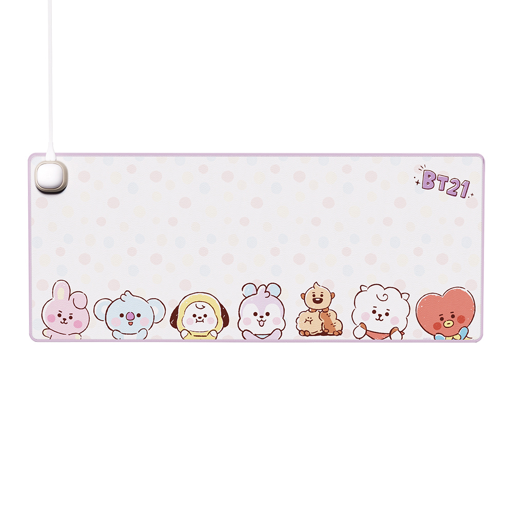 【向物】BT21多功能暖桌墊(紫色)(DSHJ-BT-2108B)