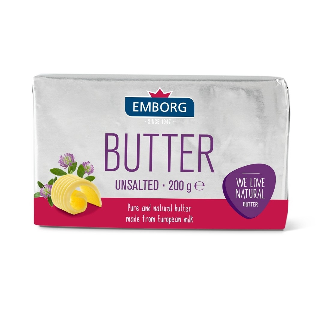【冷藏店取-安博格】無鹽奶油(200g/包)