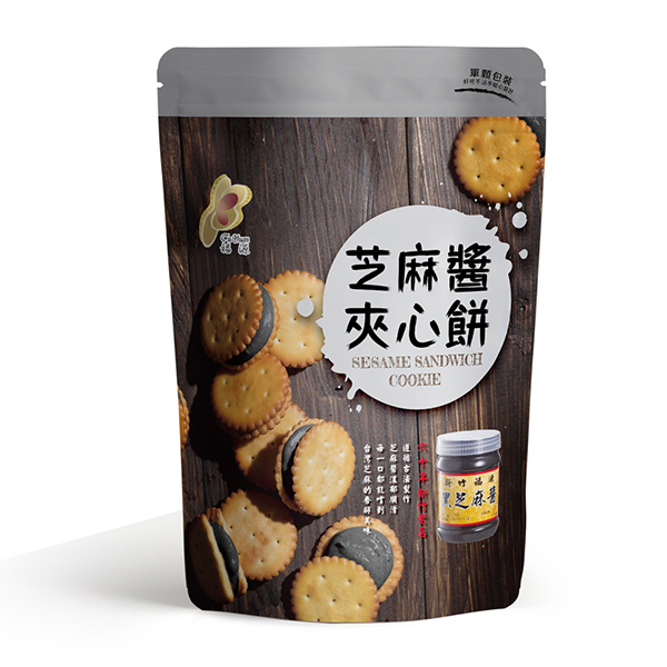 【福源】福源芝麻醬夾心餅(135gx1袋)