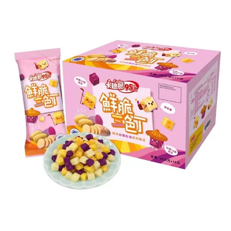 【美式賣場】卡廸那 95度鮮脆三色丁(38gx16)