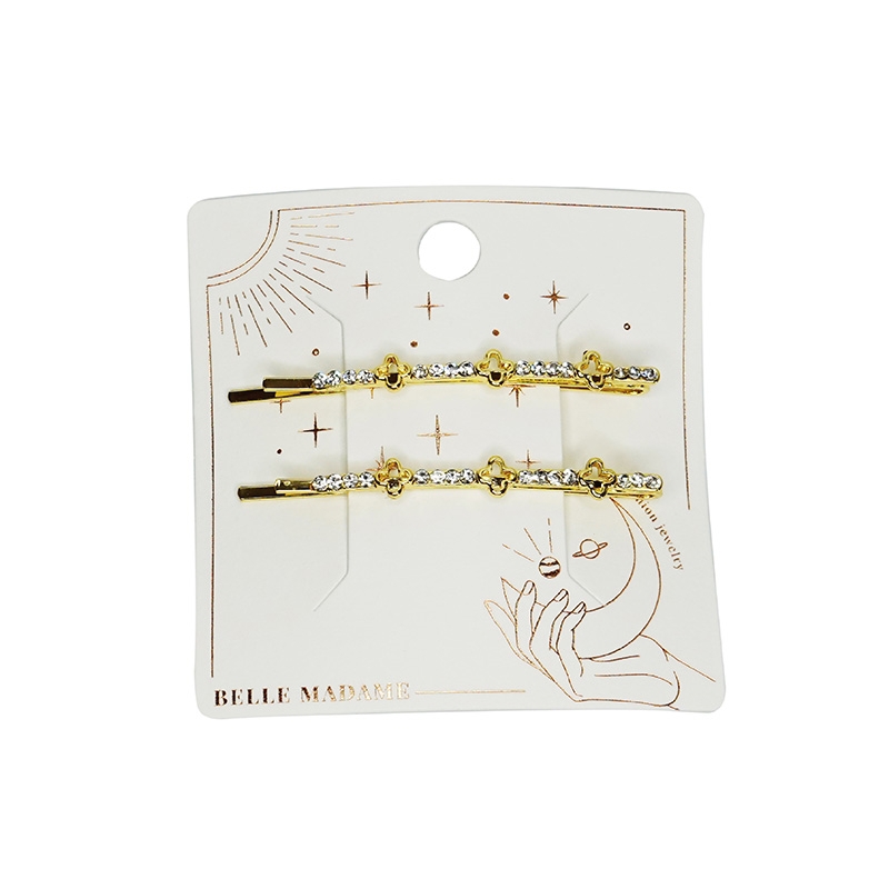 【貝麗瑪丹】幸運草鏤空一字夾2入(2入)