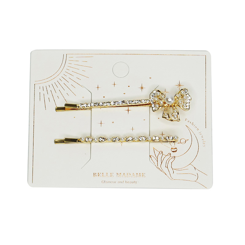 【貝麗瑪丹】簡約蝴蝶結一字夾2入(2入)