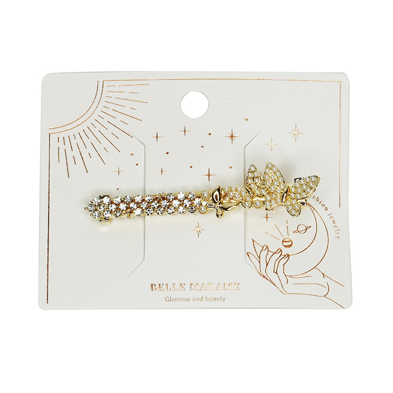 【貝麗瑪丹】復古蝴蝶滿鑽一字夾1入(1入)