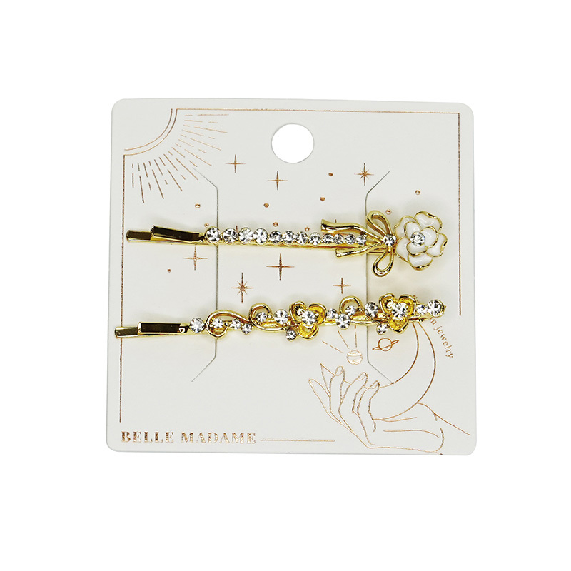 【貝麗瑪丹】復古山茶花朵一字夾2入(2入)