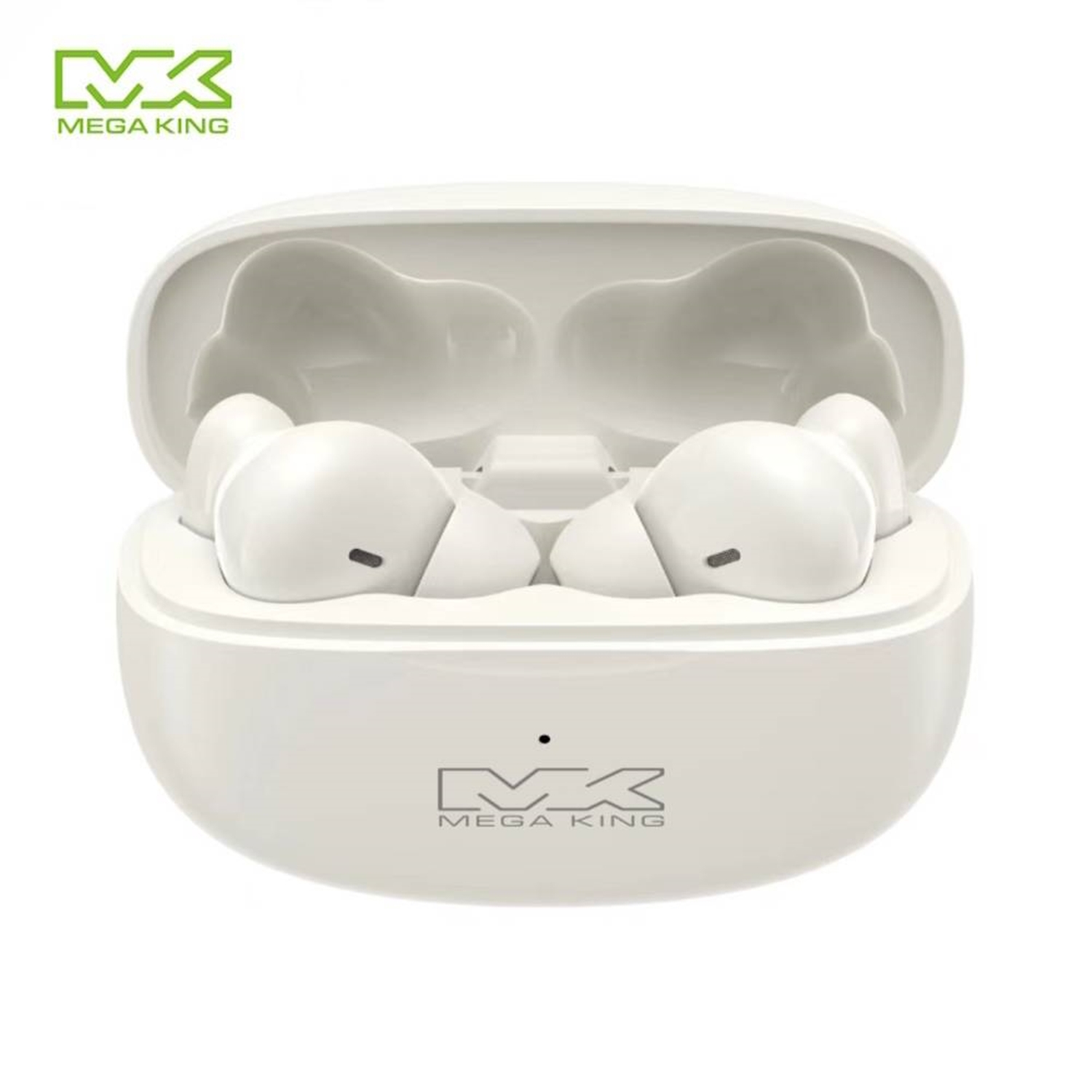 【MEGA KING】T18Lite真無線藍牙耳機白(奶油白)