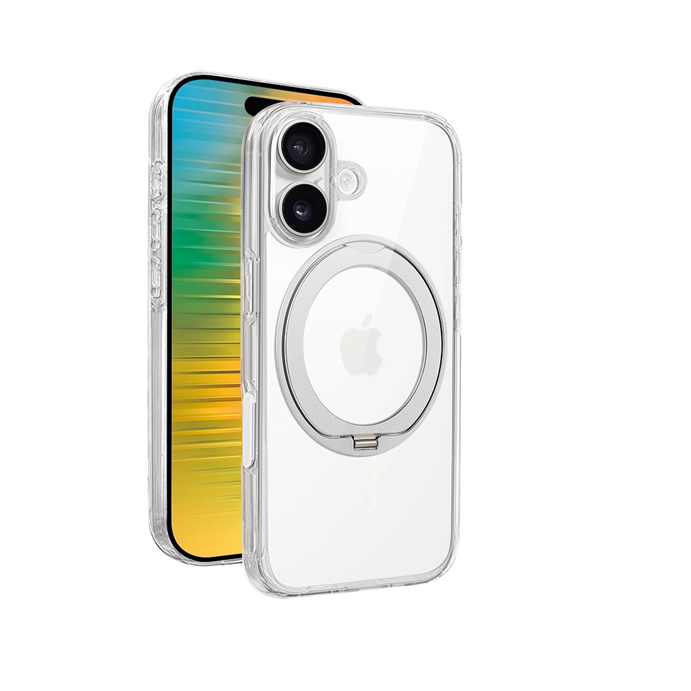 【MEGA KING】17多功能旋轉立架保護殼 銀(曜月銀 / iPhone 17、6.3吋)