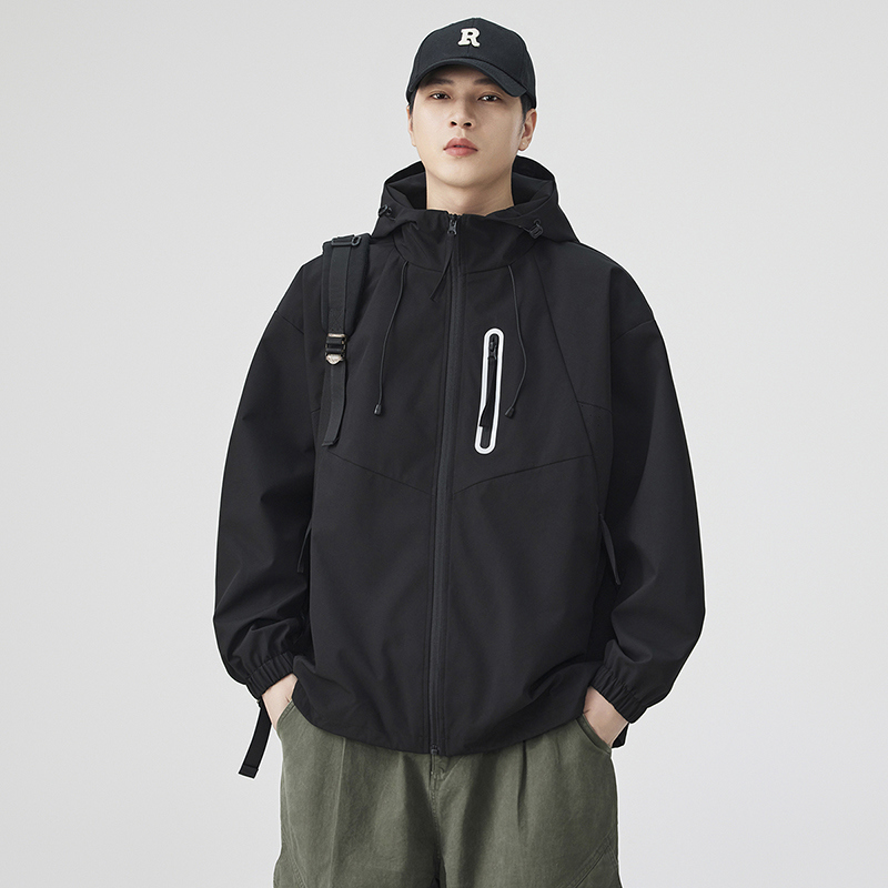 潮流山系工裝多口袋外套夾克 衝鋒外套 防風防水 連帽外套 防風外套 戶外登山【NZJK985】