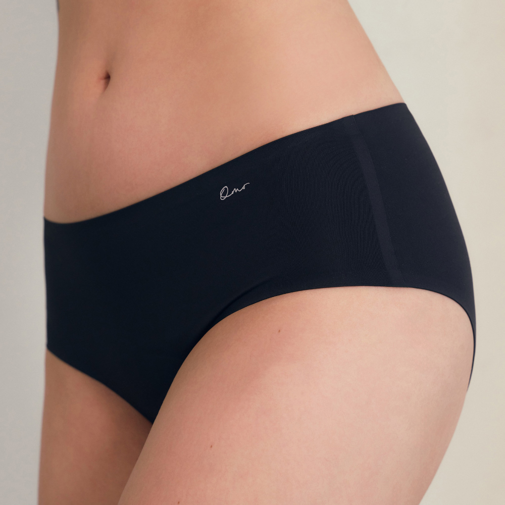 小褲【Airline 零感防護360度】中腰無痕防漏生理褲 (共3色)(夜暮黑/晨曦粉/焦糖午後)