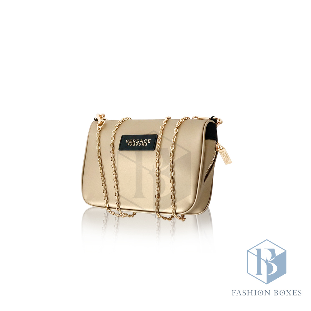 VERSACE 凡賽斯 香檳金鍊包