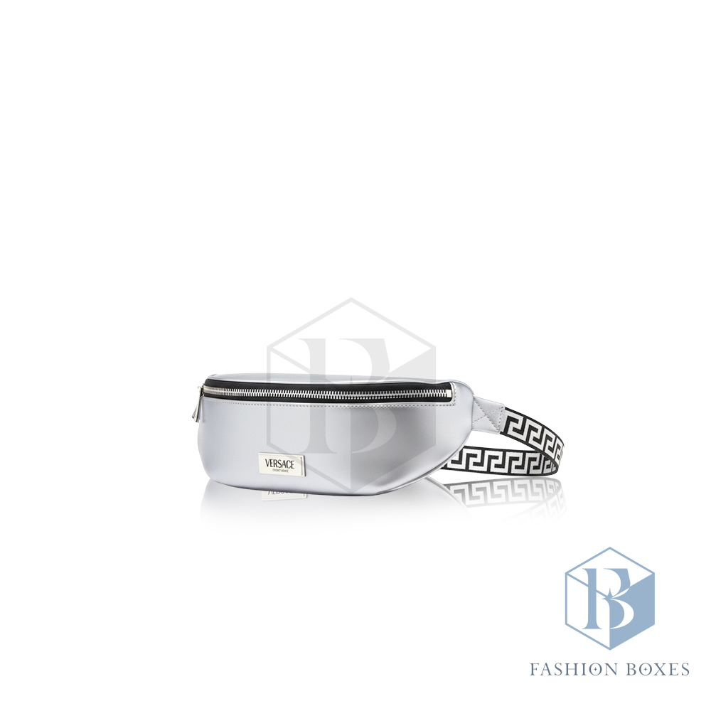 VERSACE 凡賽斯 銀色女性圖騰腰包