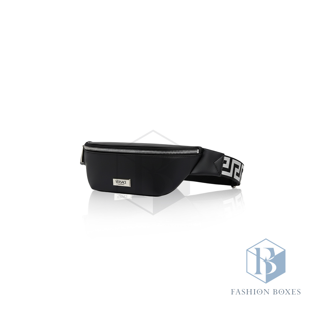 VERSACE 凡賽斯 黑色男性圖騰腰包